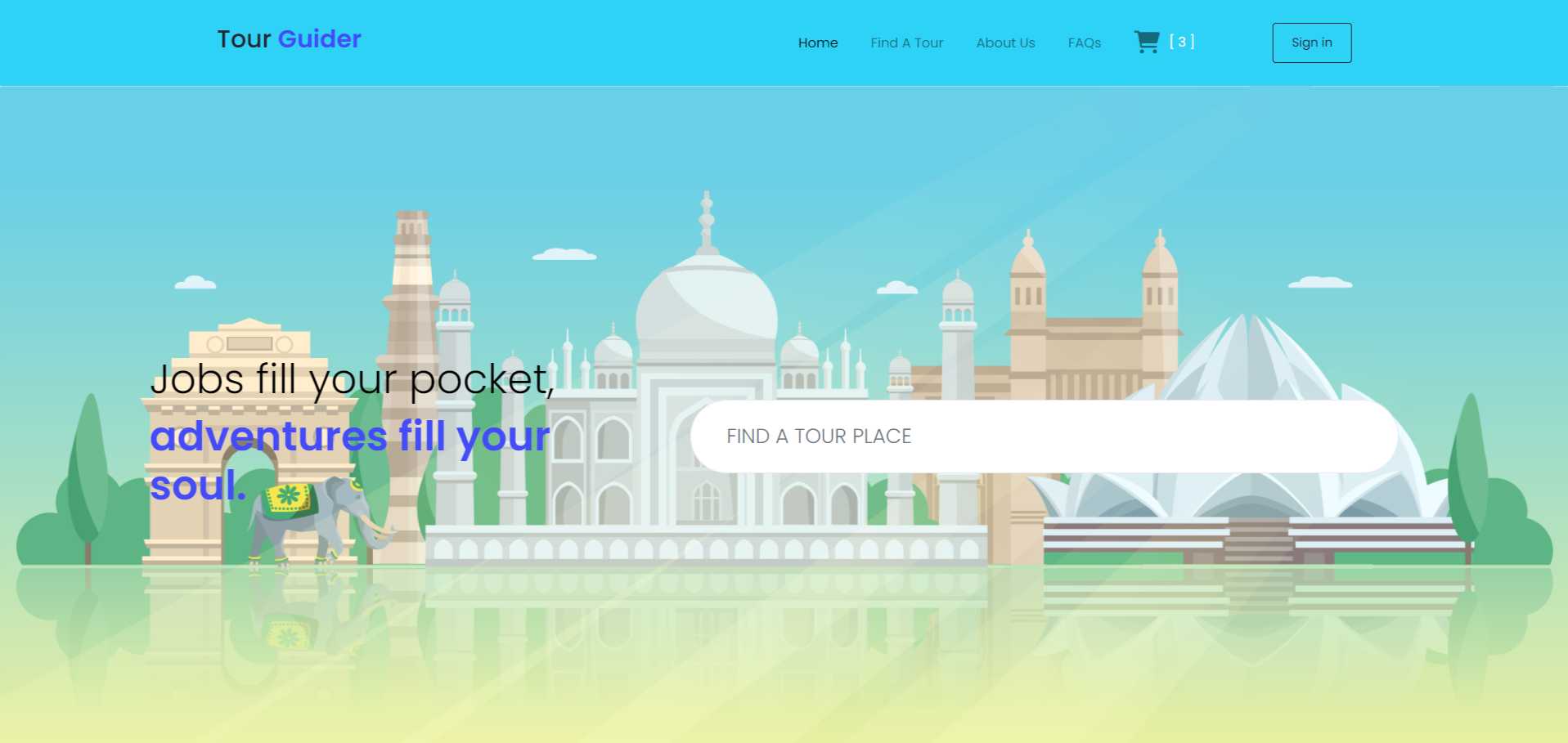 TourGuider college project