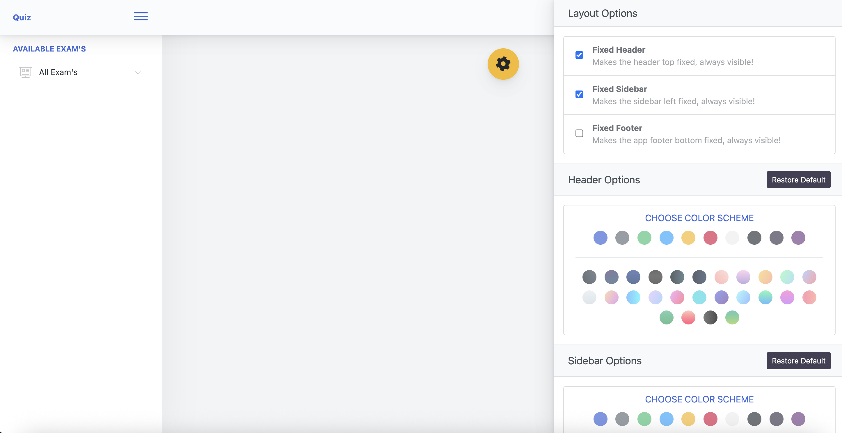 Quiz Platform college project